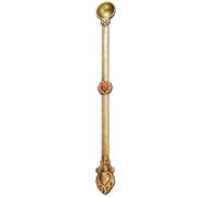 FIRSTXIU Cuillère décorative en métal traditionnel avec incrustations colorées, cuillères bouddhas en laiton adaptées pour un usage religieux
