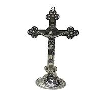FIRSTXIU Décoration pour croix Christ catholique à suspendre au mur Figurine pour maison, voiture, église, bureau, cadeau religieux