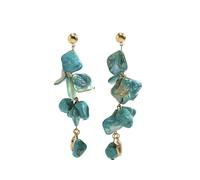 FIRSTXIU Élégant collier et boucles d'oreilles en alliage sur le thème de la plage avec étoiles de mer et coquillages pour les fêtes à la piscine et les vacances Ensemble de collier de coquillages et