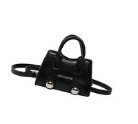 FIRSTXIU Élégant petit sac à bandoulière orné de rivets pour femme Printemps Tendance Carré Sac à main pour diverses occasions, Noir , Taille unique
