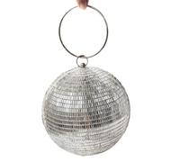FIRSTXIU Élégant sac à bandoulière avec chaîne amovible pour soirées et mariages, Argenté., Taille unique