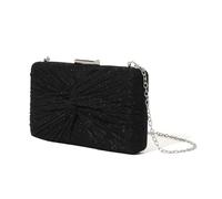 FIRSTXIU Élégant sac de soirée pour femme pour fête et boîte de nuit avec chaîne bandoulière bandoulière sac à main pour mariage cocktail, Noir , Taille unique