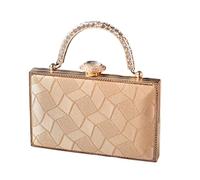 FIRSTXIU Élégant sac de soirée, sac à bandoulière avec strass, embellissements pour bal de fin d'année, mariage, pochette de soirée