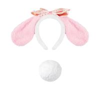 FIRSTXIU Ensemble d'accessoires de costume pour chien avec oreilles de chien, bandeau, queue, tutu et jupe pour enfants