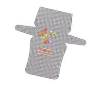 FIRSTXIU Ensemble de feuilles de toile acrylique en maille pour broderie et tissage au crochet, sac à main, projets d'artisanat, Lot de 2 tailles, 22cm*12.5cm*12.5cm