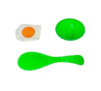 FIRSTXIU Ensemble d'œufs et cuillères pour activités de plein air pour enfants Coordination développement transport course Pâques fête jeu d'œufs
