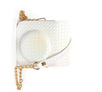 FIRSTXIU Étui en cuir synthétique souple pour appareil photo Mini12 avec bretelles, blanc