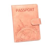 FIRSTXIU Étui portefeuille de voyage en cuir PU pour passeports, b, Beauté de masse