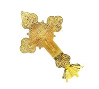 FIRSTXIU Exquisites Figurine crucifix de table en métal au design unique et élégant qui améliore la collection des amateurs d'espace de vie