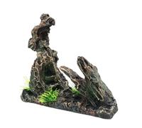 FIRSTXIU Figurine de rocaille en résine pour aquariums, cachettes de crevettes, grotte, paysage, aquariums, décorations sous-marines sûres