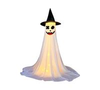FIRSTXIU Figurine fantomatique lumineuse pour décoration d'Halloween, 120 cm de haut pour porche, cour, jardin, intérieur et extérieur