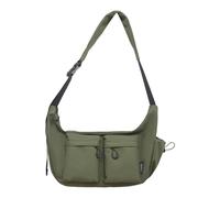 FIRSTXIU Grand sac en nylon pour femme avec plusieurs poches et sangle réglable, sac à bandoulière tendance pour l'école, Vert, Taille unique