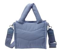 FIRSTXIU Grand sac matelassé pour femme, sac à bandoulière léger et spacieux, idéal pour les voyages ou le travail, bleu, Taille unique