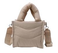 FIRSTXIU Grand sac matelassé pour femme, sac à bandoulière léger et spacieux, idéal pour les voyages ou le travail, kaki, Taille unique