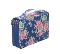 FIRSTXIU Grande capacité - Porte-crayons - 200 compartiments - Fermeture éclair - Multifonction - Grande trousse pour artistes, bleu