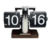 FIRSTXIU Horloge de table numérique élégante style vintage avec bouton de réglage, fonctionne à piles, décoration d'intérieur, grand nombre d'affichage