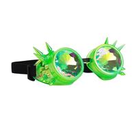 FIRSTXIU Kaléidoscopes Lunettes de soleil avec verres en cristal arc-en-ciel Accessoires de déguisement Halloween Cosplay Fête Costume