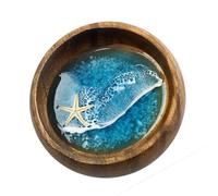 FIRSTXIU Le monde de la mer dans des bols fait à la main en coquillages, étoiles de mer, tortues, décoration d'intérieur pour enfants, résines de Noël, coquillages, cadeau