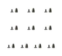 FIRSTXIU Lot de 10 rivets tendance pour le cuir, la ceinture, les colliers, les vêtements et accessoires de style punk et gothique, en alliage, 1 pointed hat 6.5x9, Comme décrit, Comme décrit.