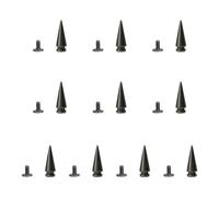 FIRSTXIU Lot de 10 rivets tendance pour le cuir, la ceinture, les colliers, les vêtements et accessoires de style punk et gothique, en alliage, 18 Twin Towers 7x20, Comme décrit, Comme décrit.