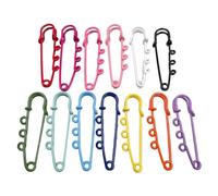 FIRSTXIU Lot de 12 broches élégantes pour femme - Épingles colorées élégantes pour hijab, écharpe, poitrine, vêtements, décorations, 5cm