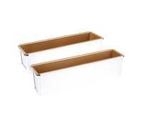 FIRSTXIU Lot de 2 moules à pain rectangulaires antiadhésifs résistants à la rouille - Équipement de cuisson au four - Accessoires de cuisine - Outil de pain professionnel