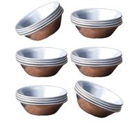 FIRSTXIU Lot de 24 petits moules en aluminium de qualité alimentaire pour petits gâteaux, muffins, biscuits, œufs, tartelettes