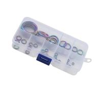 FIRSTXIU Lot de 40 anneaux de guidage colorés en céramique pour canne à pêche de 0,5 cm à 3 cm de diamètre