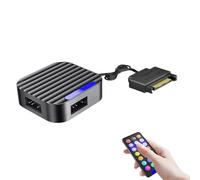 FIRSTXIU Miniiture ARGB Hub 3 ports répartiteur Satas alimentation 5 V 3 broches Montage et bouton à distance Fonctionnement PC Argb Effects PC Ventilateur Hub Mount