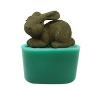 FIRSTXIU Moule à gâteau 3D en silicone pour Pâques, chocolat, bonbons, savon, bougie