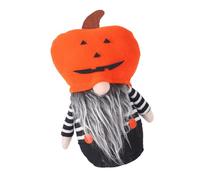 FIRSTXIU Nains de festival - Décoration d'Halloween - Fait à la main - Chapeau de citrouille - Figurine naine pour décoration d'intérieur