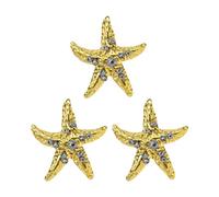 FIRSTXIU Nauticals Inspire Lot de 3 pendentifs multicolores en coquillages et étoiles de mer pour création de collier, taille unique, Comme décrit, Comme décrit.