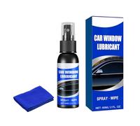 FIRSTXIU Nettoyant pour rail de fenêtre avec bandes de tissu, agent adoucissant pour joint de ceinture, 60 ml, lubrifiant pour vitres de voiture, améliore le confort de conduite