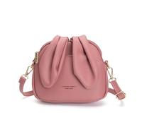 FIRSTXIU NOUVEAU Sacs seau couleur unie sac à bandoulière PU sac à bandoulière polyvalent sac tendance pour femme fille, rose, Reference image information