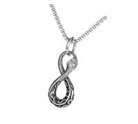 FIRSTXIU Ouroboros Collier avec pendentif serpent en acier inoxydable avec breloque gothique pour homme et femme, Acier inoxydable