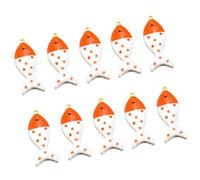 FIRSTXIU Pendentif poisson double face personnalisable pour la fabrication de bijoux pour collier, boucles d'oreilles, bracelets, pendentif poisson double face, taille unique, Comme décrit, Comme