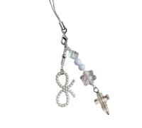 FIRSTXIU Perles ludiques faites à la main pour sangle de téléphone avec des matériaux robustes et un design jeune, esthétique, polyvalent, accessoire de sac