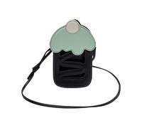 FIRSTXIU Petit sac à bandoulière en cuir pour femme - Sac à main tendance pour téléphone portable - Avec sangle réglable - Mini sac à main à bandoulière pour téléphone portable, Noir , One Size