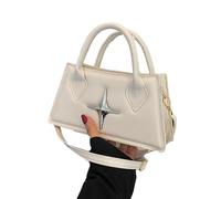 FIRSTXIU Petit sac à bandoulière polyvalent pour femme et fille, sac à main tendance en polyuréthane, sac à bandoulière décontracté, beige, Reference size chart