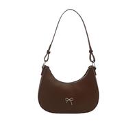 FIRSTXIU Petit sac à bandoulière rétro pour femme avec motifs papillons en cuir PU pour un usage quotidien, marron, Taille unique