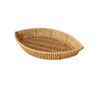 FIRSTXIU Plateau à fruits imitation rotin en forme de feuille - Panier multifonction pour un usage quotidien - Organisateurs de cuisine