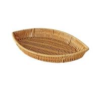 FIRSTXIU Plateau à fruits imitation rotin en forme de feuille - Panier multifonction pour un usage quotidien - Organisateurs de cuisine