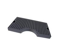 FIRSTXIU Plateau verseur à vin en acier inoxydable noir avec finition noire - Plateau de drainage pratique pour Kegerator