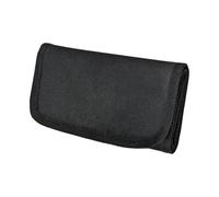 FIRSTXIU Pochettes multifonctions à fermeture éclair pour voyageurs 6 compartiments organiseurs d'argent pratiques Oxford design compact sac de gestion de devises, Noir , One Size