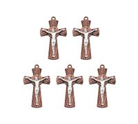 FIRSTXIU Porte-clés religieux en forme de croix pour bricolage de voiture, bijoux simples, cadeau fait à la main