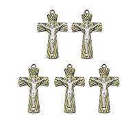 FIRSTXIU Porte-clés religieux en forme de croix pour bricolage de voiture, bijoux simples, cadeau fait à la main