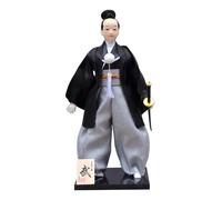 FIRSTXIU Poupée japonaise Samouraï 30,5 cm Figurine masculine en kimonos pour collectionneurs et décoration d'intérieur