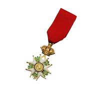 FIRSTXIU Répliques de médailles des légions d'honneur napoléoniennes de collection militaires commémoratives en alliage pour amateurs d'artisanat Multicolore Répliques de prix militaires, doré, taille
