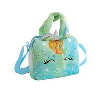 FIRSTXIU Sac à bandoulière à bandoulière simple pour filles, sac de voyage élégant, trousse à crayons, sac en microfibre, sac de rangement pour étudiant, bleu, Reference image information