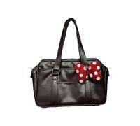 FIRSTXIU Sac à bandoulière confortable au design inspiré de Tokyo avec intérieur spacieux en cuir PU et sac de rangement organisationnel pour les navetteurs, Noir , One Size